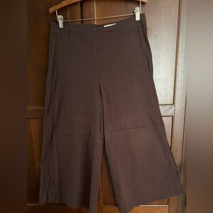 Vince Deep Chocolate Wide-Leg Pants 10